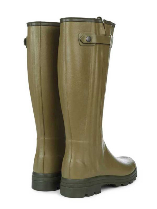 Bottes Chasseur doublées en cuir homme vert vierzon Le Chameau