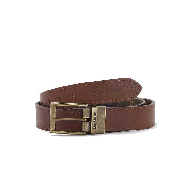 Ceinture cuir Piped Tartan Barbour