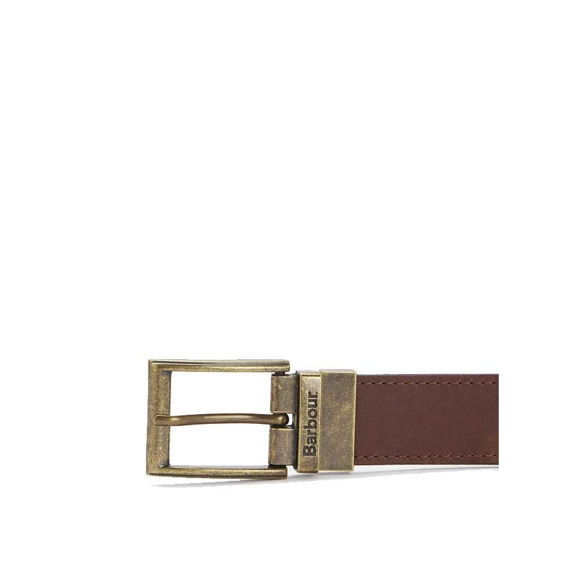 Ceinture cuir Piped Tartan Barbour