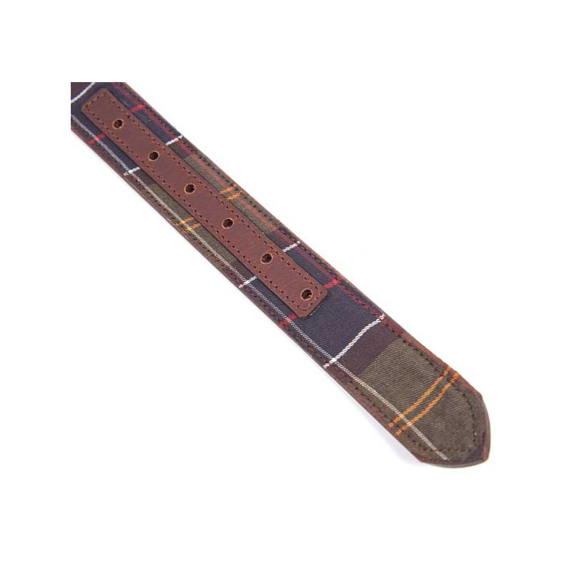 Ceinture cuir Piped Tartan Barbour