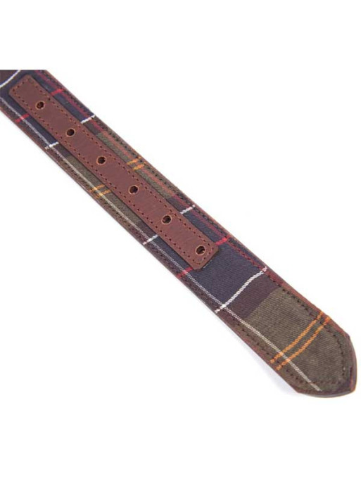 Ceinture cuir Piped Tartan Barbour