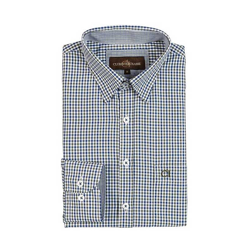 Chemise Homme Hunt Club Verte – Occasion Très Bon état, Taille L, Style Années 90 Casual