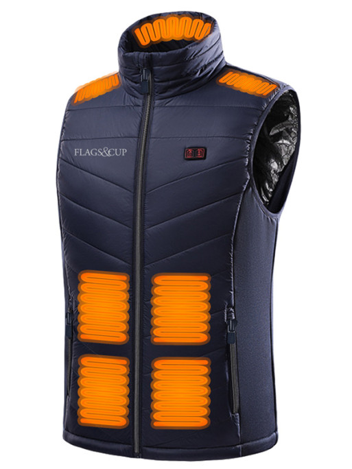 Bodywarmer chauffant unisex ESPOO Flags&Cup