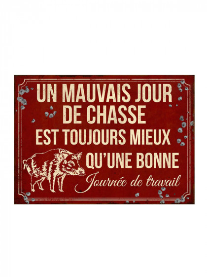 Plaque 'Un mauvais Jour' Lovergreen