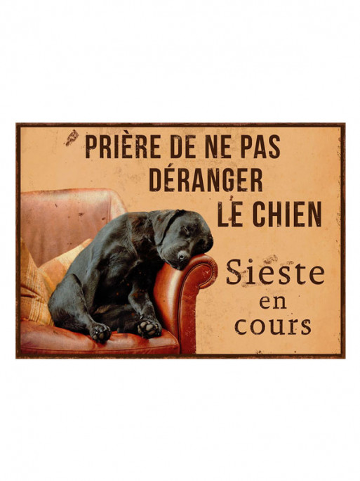 Plaque ''Sieste en cours'' Lovergreen