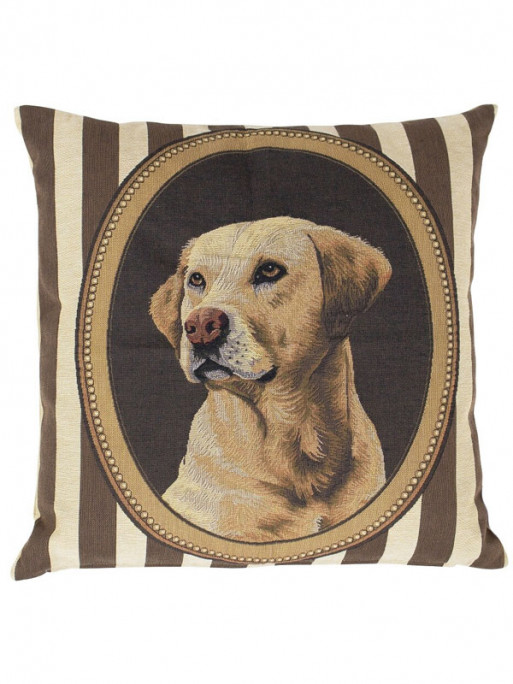 Coussin portrait de labrador Lovergreen