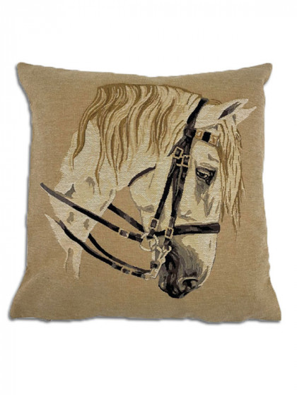 Coussin cheval gris Lovergreen