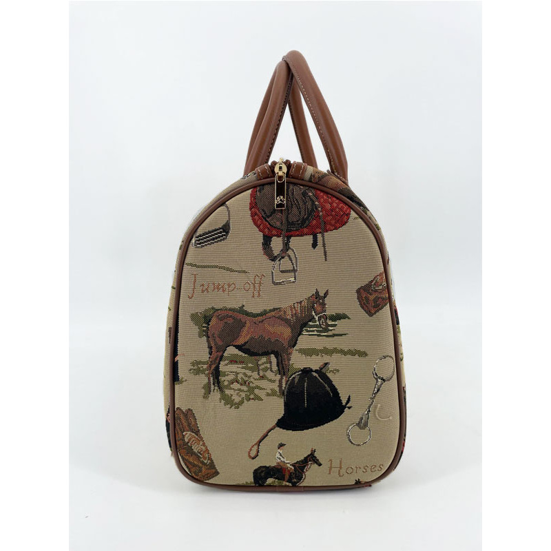 Sac zippé Chevaux grand modèle Lovergreen