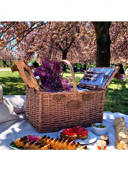 Panier pique-nique Saint-Germain 4 personnes Les jardins de la Comtesse Panier pique-nique Saint-Germain 4 personnes Les jardins de la Comtesse