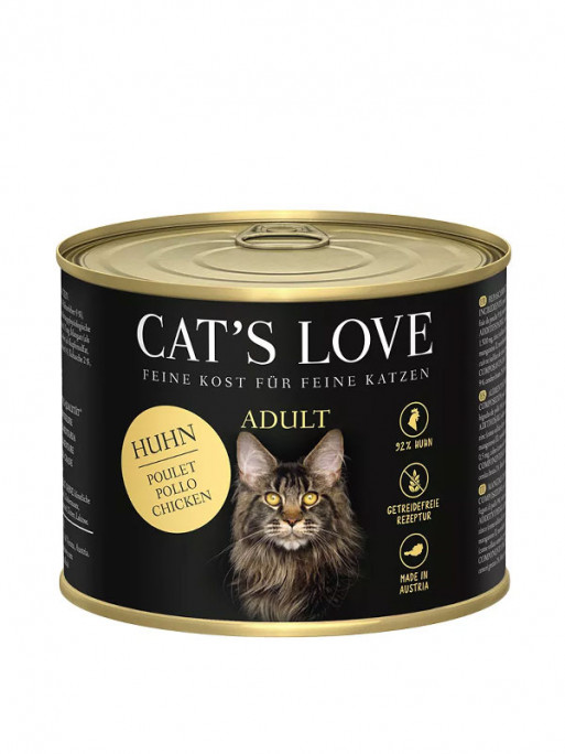 Pâtée pour chat adulte Poisson pur 200g Cat's Love