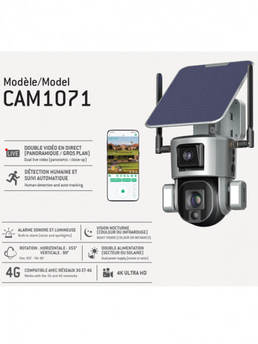 Caméra connectée 360° CAM1071 Num'axes Caméra connectée 360° CAM1071 Num'axes