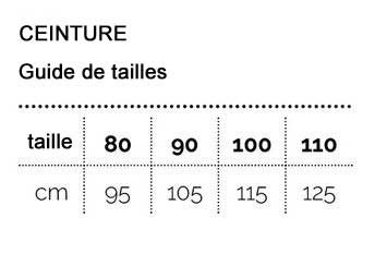 guide de tailles ceinture equiline