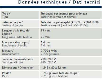 Données Techniques